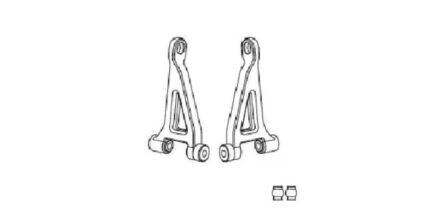 MJX Комплект задни горни носачи | 14240