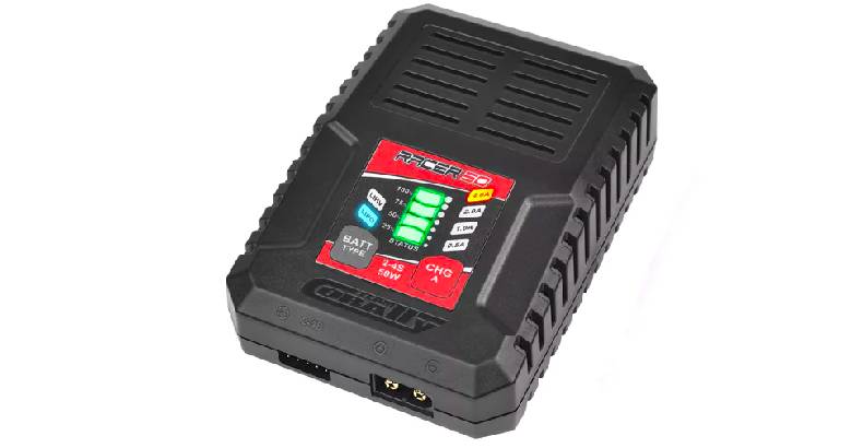 Team Corally - Racer 50 - AC Charger - 2-4S Li-po - 50W