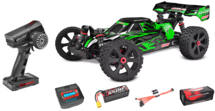 Team Corally – ASUGA XLR 6S 1:8, brushless, 100км\ч, Drive'n Go Pack 4S, Зелено