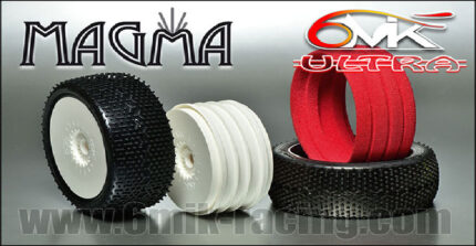 Гуми с джанти и вложки 6MIK Magma, Green смес, 1:8, комплект 2 броя