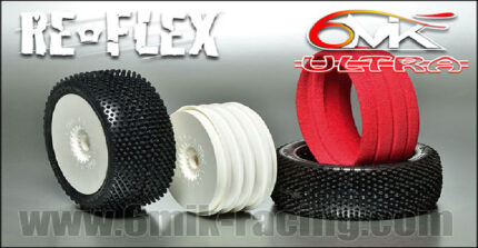 Гуми с джанти и вложки 6MIK Reflex, CS смес, 1:8, комплект 2 броя