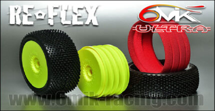 Гуми с джанти и вложки 6MIK Reflex, 21/40 смес, 1:8, комплект 2 броя