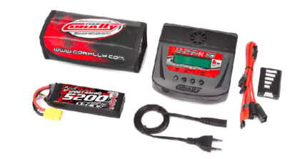 Team Corally - Energy Pack - Lipo 60C 5200MAH 3S XT-90 + Ultra-X 80 1-6S AC/DC Charger + Lipo Safety Bag + Charge-Balance Lead