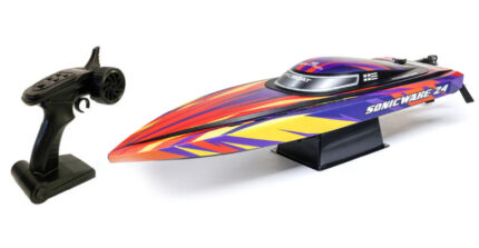 Състезателна лодка Pro Boat Sonicwake 24" 1:12, brushless, 60км\ч, Червена