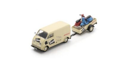 SCHUCO DKW Schnellaster + 2x Vespa Service C53 1952 1:43